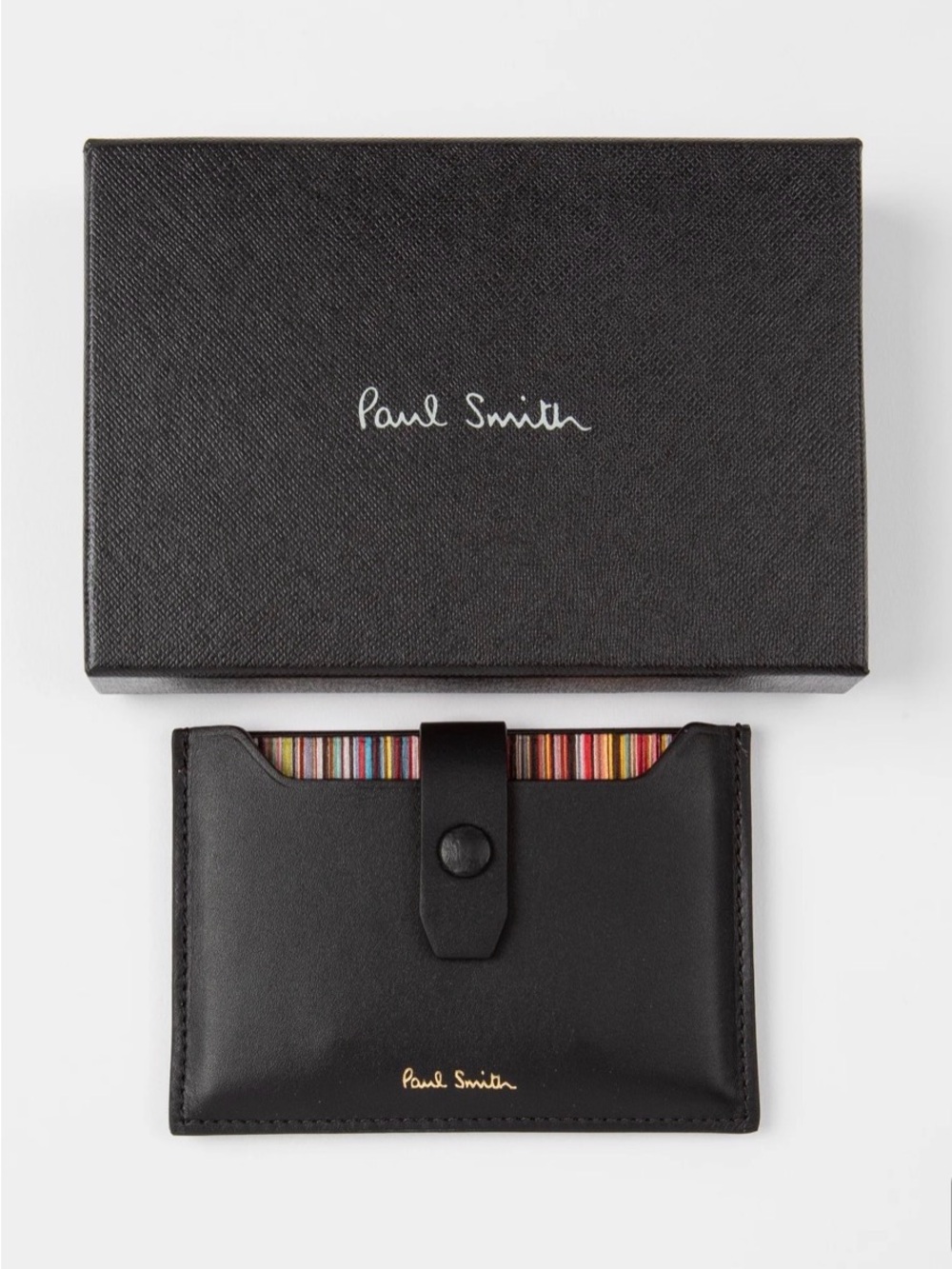 Paul Smith
Black Leather Credit Hard Holder With ‘Signature Stripe’ Pull Out - Picture 3 of 14
